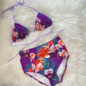 6 SHORE ROAD HIGH RISE FLORAL BIKINI SET